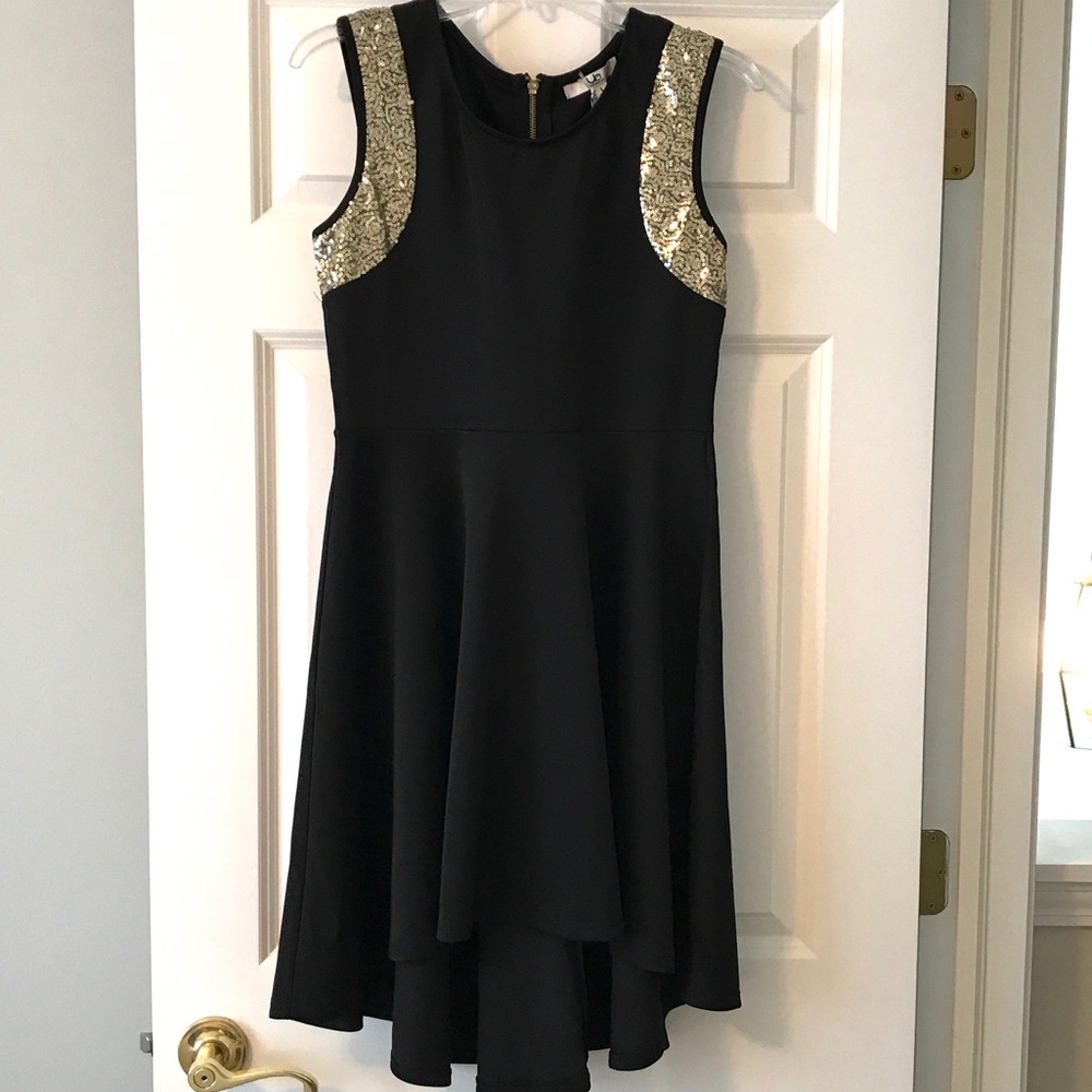 NWT Ya high-low dress with sequin embellishments